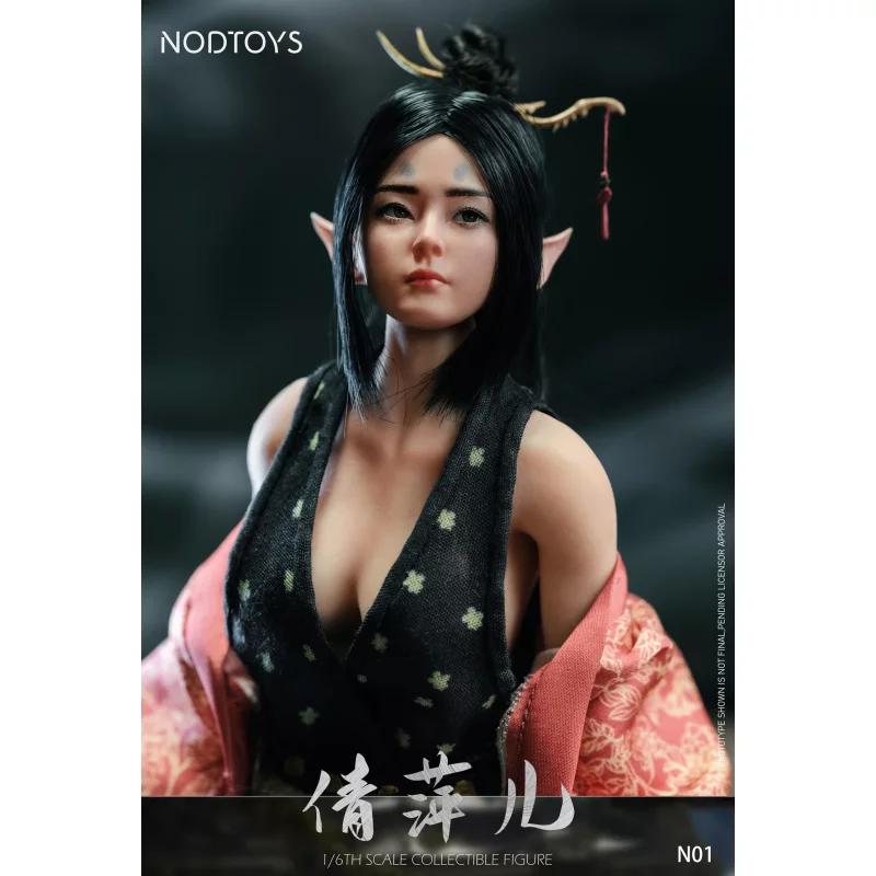 Fox Fairy Qianping&#039;er Silicone Collectible Action Figurine 1/6 NODTOYS