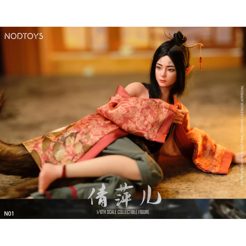 Fox Fairy Qianping&#039;er Silicone Collectible Action Figurine 1/6 NODTOYS