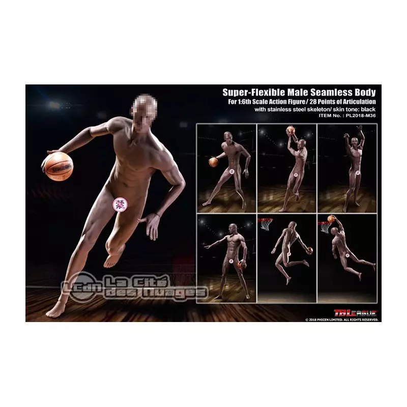 TBLeague Super flexible Male Seamless Body Michael Jordan PL2018-M36 33.5cm  1/6