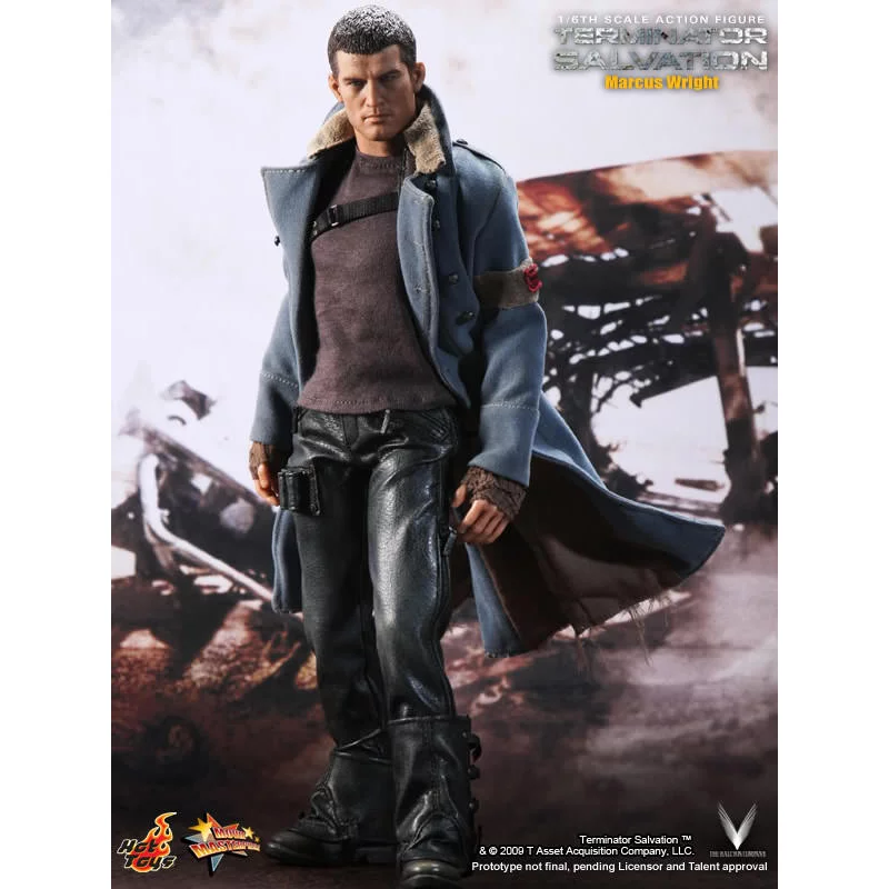 Hot Toys MMS100 Terminator Salvation Marcus Wright Sam Worthington 1/6th Scale Collectible Figure 30cm (New)
