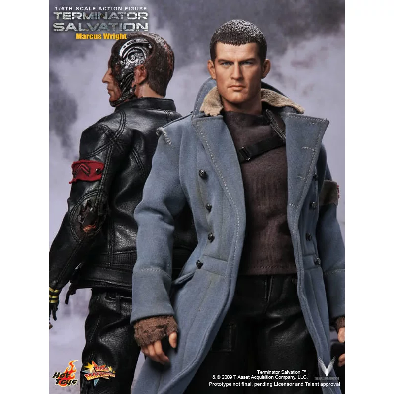 Hot Toys MMS100 Terminator Salvation Marcus Wright Sam Worthington 1/6th Scale Collectible Figure 30cm (New)