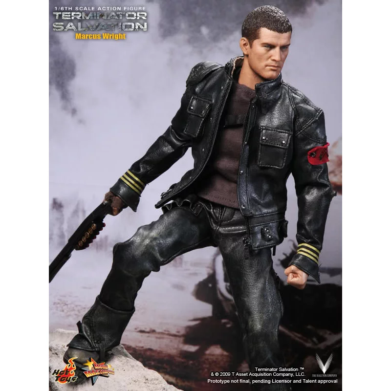 Hot Toys MMS100 Terminator Salvation Marcus Wright Sam Worthington 1/6th Scale Collectible Figure 30cm (New)