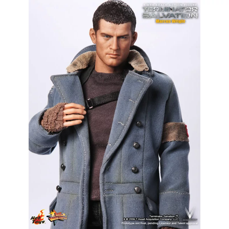 Hot Toys MMS100 Terminator Salvation Marcus Wright Sam Worthington 1/6th Scale Collectible Figure 30cm (New)