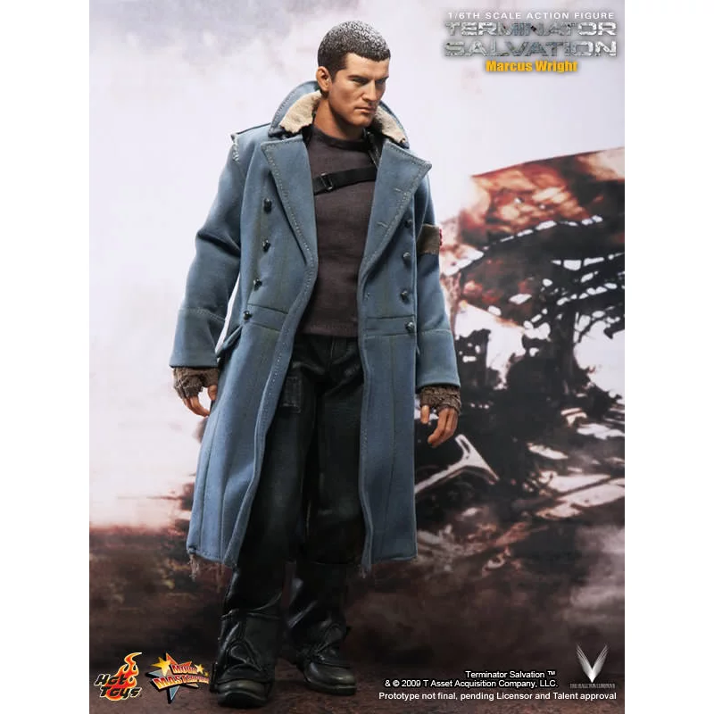 Hot Toys MMS100 Terminator Salvation Marcus Wright Sam Worthington 1/6th Scale Collectible Figure 30cm (New)