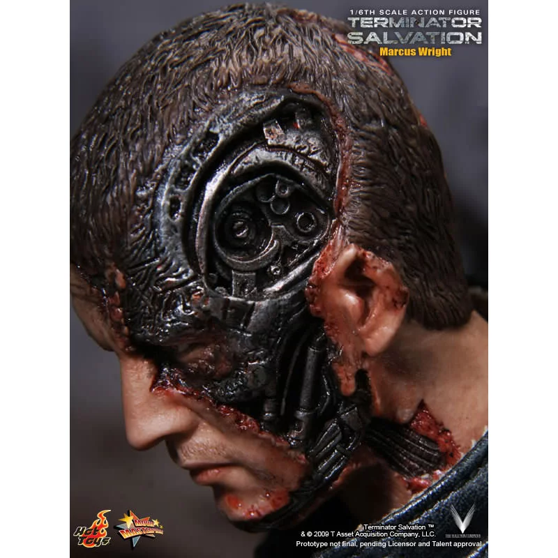 Hot Toys MMS100 Terminator Salvation Marcus Wright Sam Worthington 1/6th Scale Collectible Figure 30cm (New)