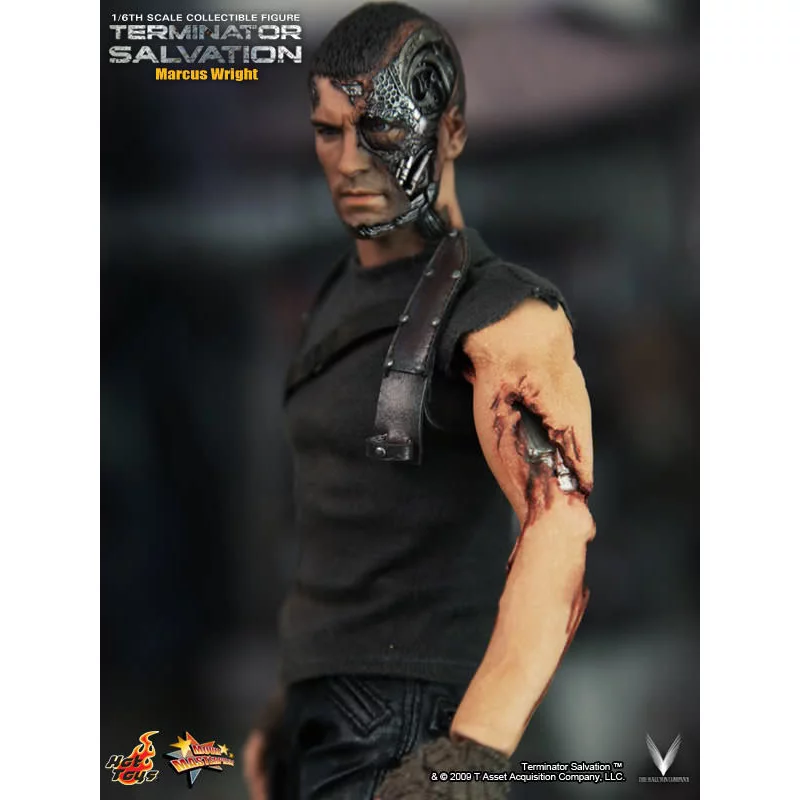 Hot Toys MMS100 Terminator Salvation Marcus Wright Sam Worthington 1/6th Scale Collectible Figure 30cm (New)