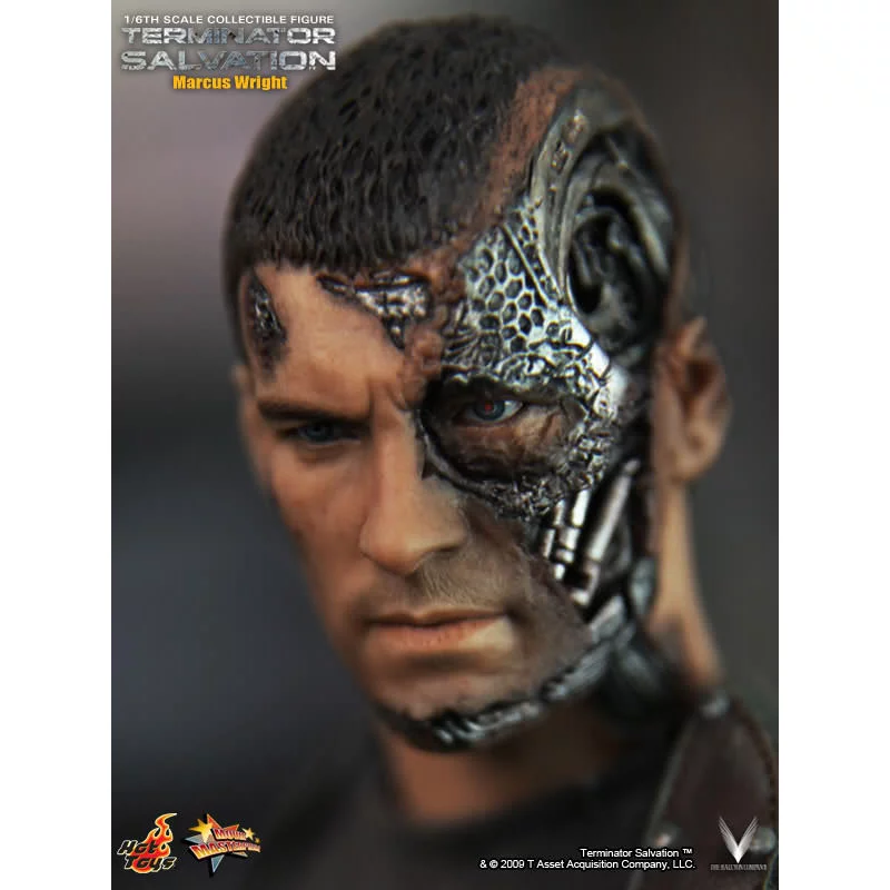 Hot Toys MMS100 Terminator Salvation Marcus Wright Sam Worthington 1/6th Scale Collectible Figure 30cm (New)