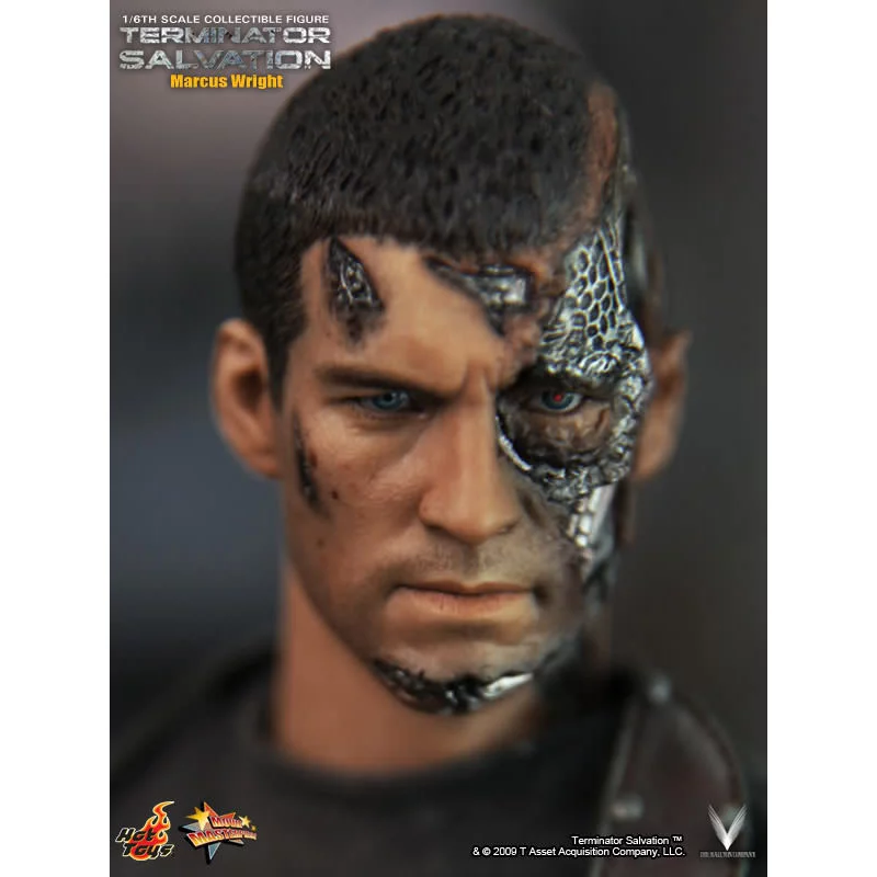 Hot Toys MMS100 Terminator Salvation Marcus Wright Sam Worthington 1/6th Scale Collectible Figure 30cm (New)