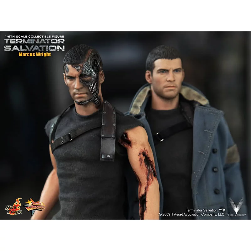 Hot Toys MMS100 Terminator Salvation Marcus Wright Sam Worthington 1/6th Scale Collectible Figure 30cm (New)