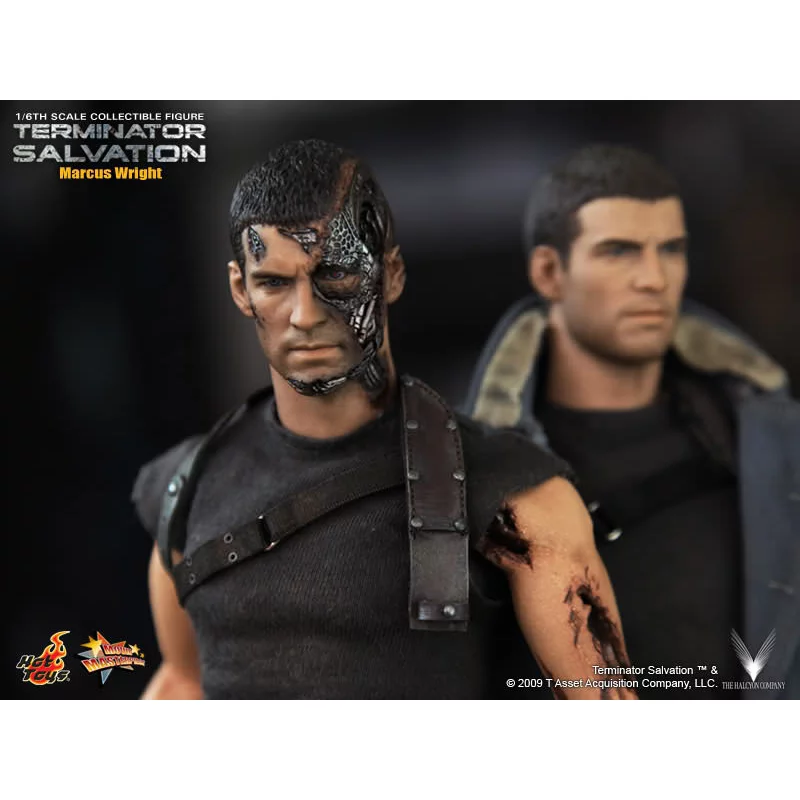 Hot Toys MMS100 Terminator Salvation Marcus Wright Sam Worthington 1/6th Scale Collectible Figure 30cm (New)