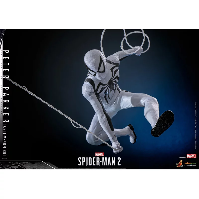 Hot Toys VGM69 Marvel&#039;s Spider-Man 2 Collectible Action Figurine 1/6 Peter Parker (Anti-Venom Suit) 30cm