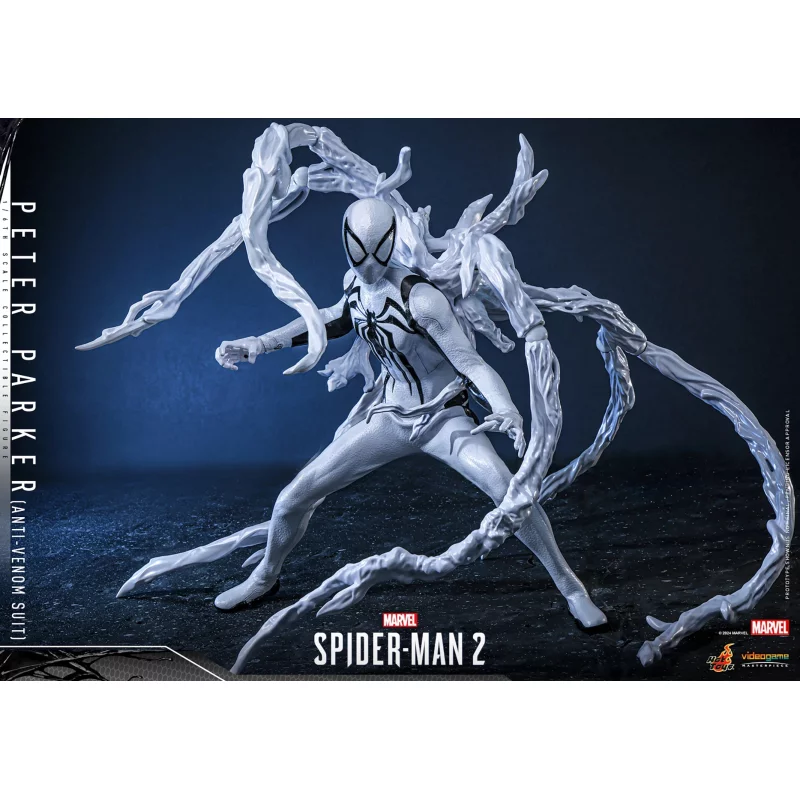 Hot Toys VGM69 Marvel&#039;s Spider-Man 2 Collectible Action Figurine 1/6 Peter Parker (Anti-Venom Suit) 30cm