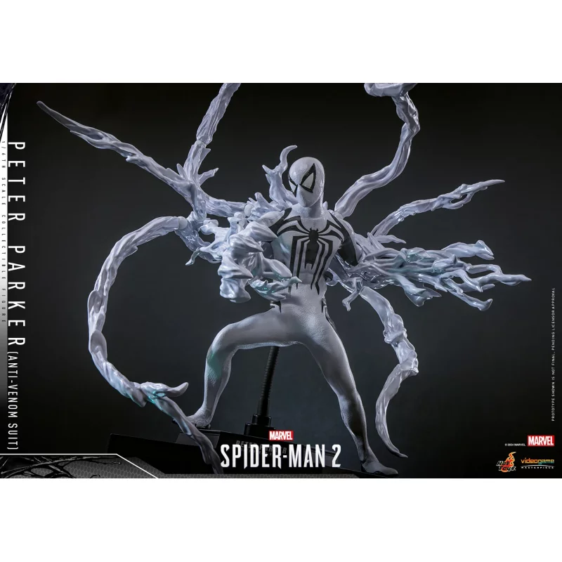 Hot Toys VGM69 Marvel&#039;s Spider-Man 2 Collectible Action Figurine 1/6 Peter Parker (Anti-Venom Suit) 30cm