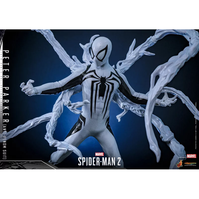 Hot Toys VGM69 Marvel&#039;s Spider-Man 2 Collectible Action Figurine 1/6 Peter Parker (Anti-Venom Suit) 30cm