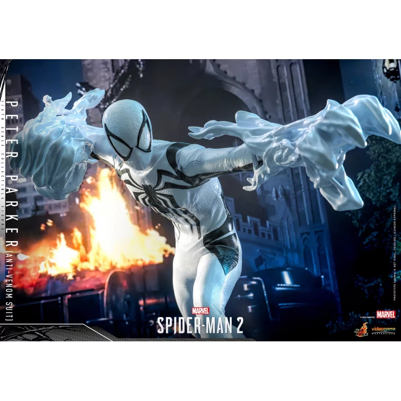 Hot Toys VGM69 Marvel&#039;s Spider-Man 2 Collectible Action Figurine 1/6 Peter Parker (Anti-Venom Suit) 30cm