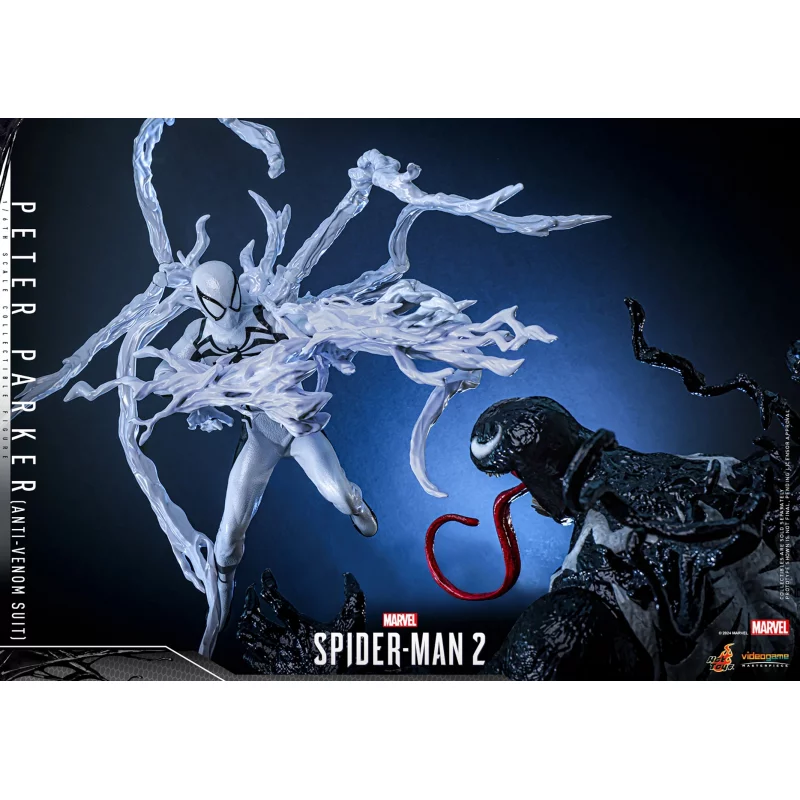 Hot Toys VGM69 Marvel&#039;s Spider-Man 2 Collectible Action Figurine 1/6 Peter Parker (Anti-Venom Suit) 30cm