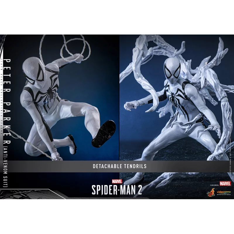 Hot Toys VGM69 Marvel&#039;s Spider-Man 2 Collectible Action Figurine 1/6 Peter Parker (Anti-Venom Suit) 30cm