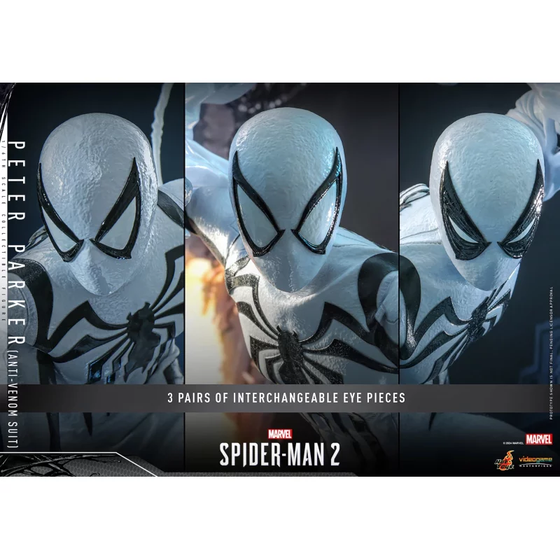 Hot Toys VGM69 Marvel&#039;s Spider-Man 2 Collectible Action Figurine 1/6 Peter Parker (Anti-Venom Suit) 30cm