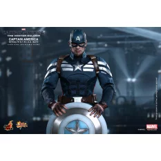 Hot Toys MMS242 Captain America Le Soldat de l'Hiver Captain America (Stealth S.T.R.I.K.E. Suit) 31cm Figurine (Neuf)