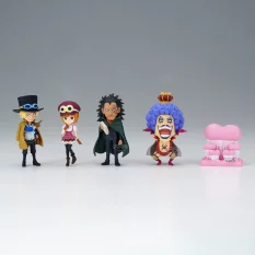 One Piece Set of 5 Figures WCF Kamabakka Kingdom 7cm