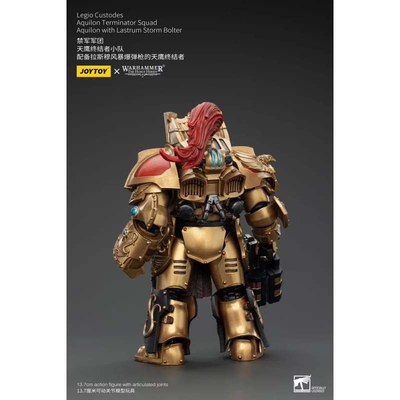 Warhammer The Horus Heresy Action Figure 1/18 Legio Custodes Aquilon Terminator Squad Aquilon with Lastrum Storm Bolter 14cm