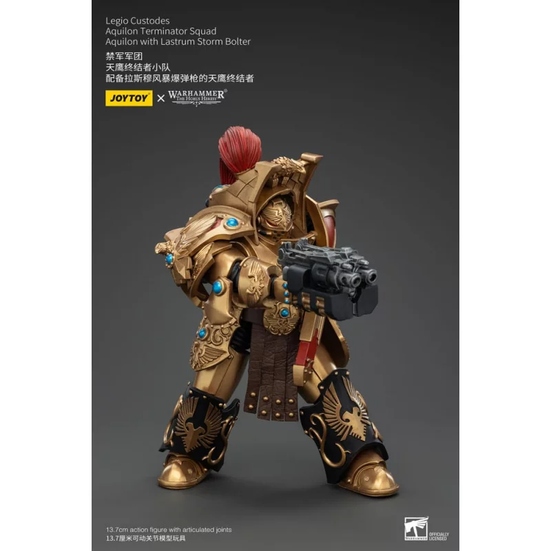 Warhammer The Horus Heresy Action Figure 1/18 Legio Custodes Aquilon Terminator Squad Aquilon with Lastrum Storm Bolter 14cm