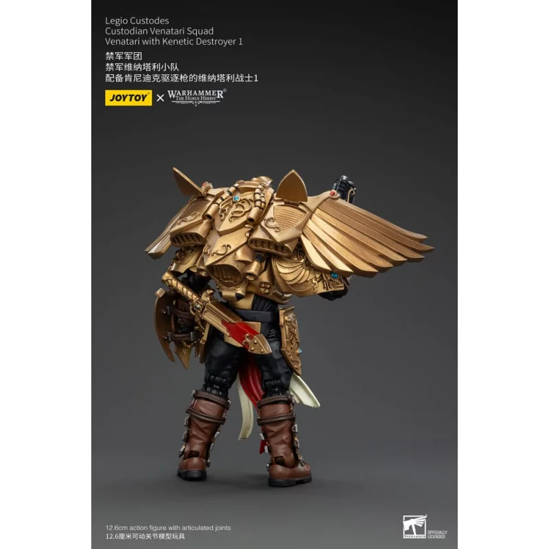 Warhammer The Horus Heresy Action Figure 1/18 Legio Custodes Custodian Venatari Squad Venatari with Kenetic Destroyer 1 13cm
