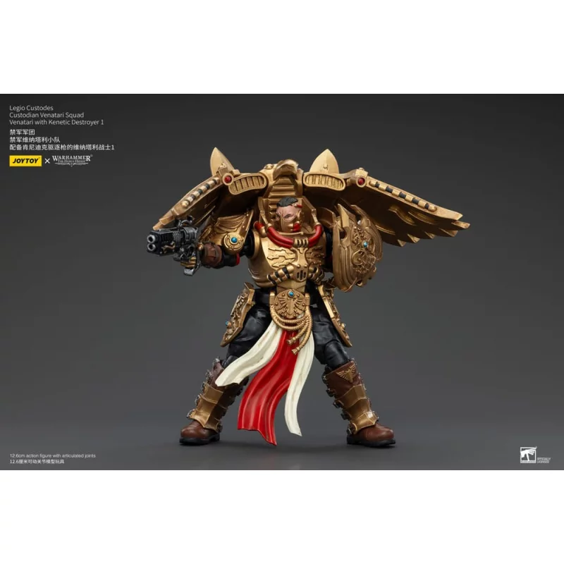 Warhammer The Horus Heresy Action Figure 1/18 Legio Custodes Custodian Venatari Squad Venatari with Kenetic Destroyer 1 13cm