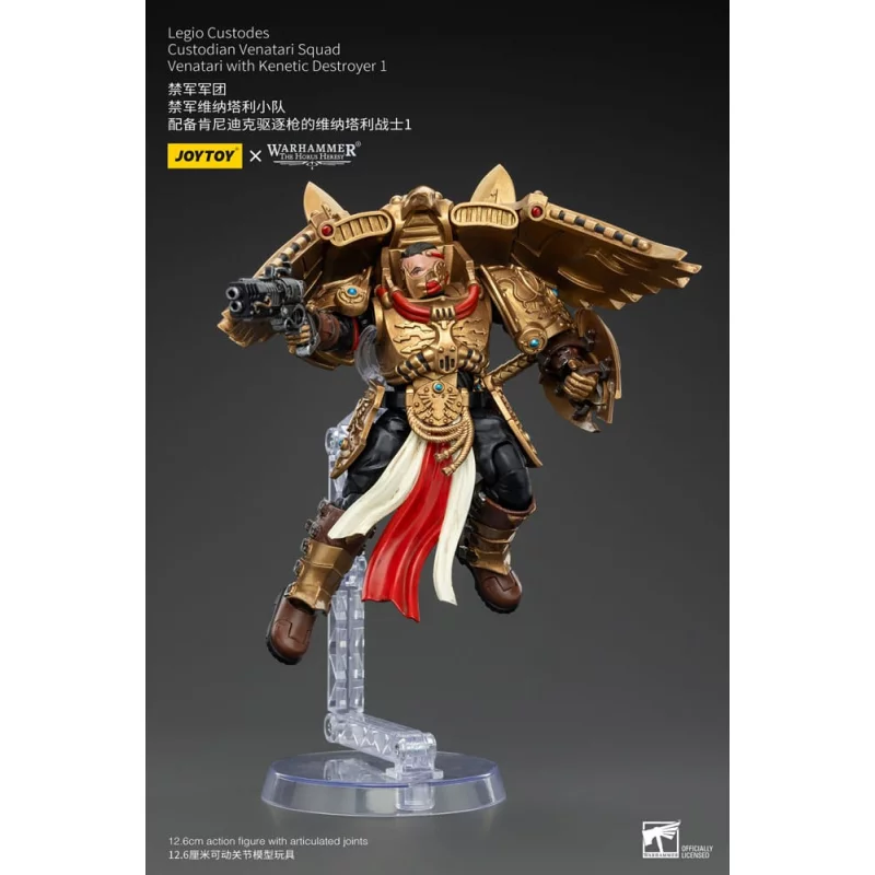 Warhammer The Horus Heresy Action Figure 1/18 Legio Custodes Custodian Venatari Squad Venatari with Kenetic Destroyer 1 13cm
