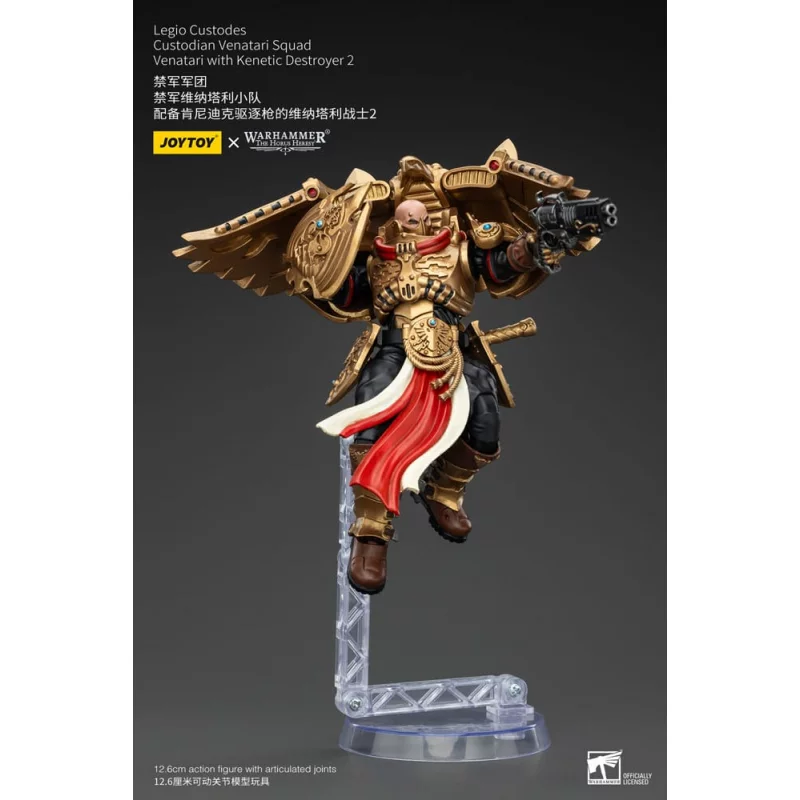Warhammer The Horus Heresy Action Figure 1/18 Legio Custodes Custodian Venatari Squad Venatari with Kenetic Destroyer 2 13cm