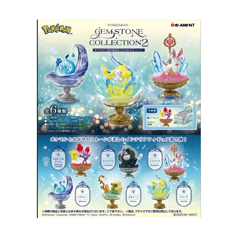Boite de 6 Figurines Pokemon Gemstone Collection Vol.2 6cm