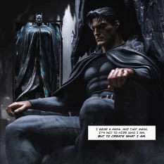 DC Comics Statue Legacy Replica 1/4 Batman and Bruce Wayne 79cm