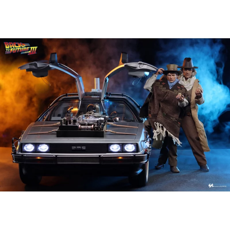 Hot Toys MMS738 Retour vers le Futur 3 III Collectible Véhicule 1/6 DeLorean Time Machine 72cm