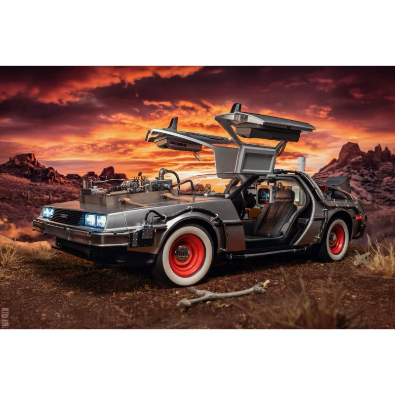 Hot Toys MMS738 Retour vers le Futur 3 III Collectible Véhicule 1/6 DeLorean Time Machine 72cm