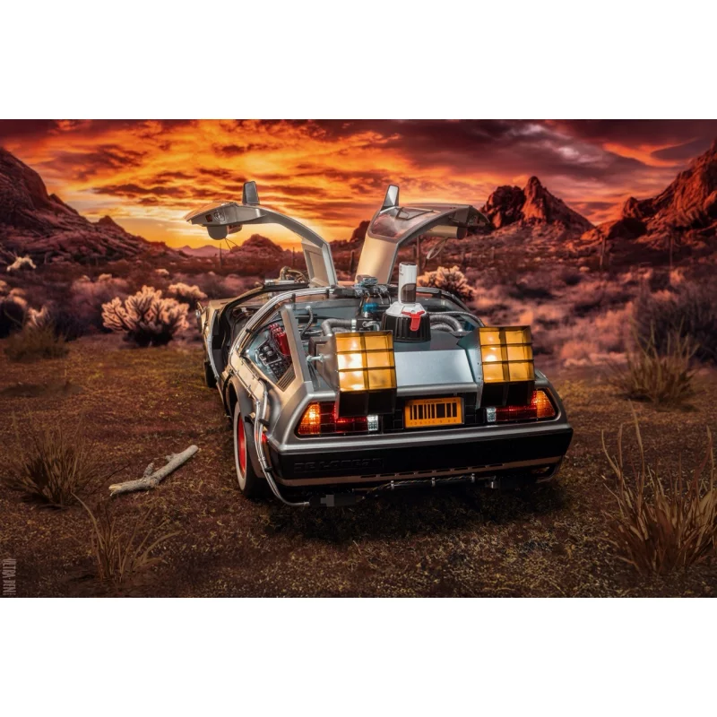 Hot Toys MMS738 Retour vers le Futur 3 III Collectible Véhicule 1/6 DeLorean Time Machine 72cm
