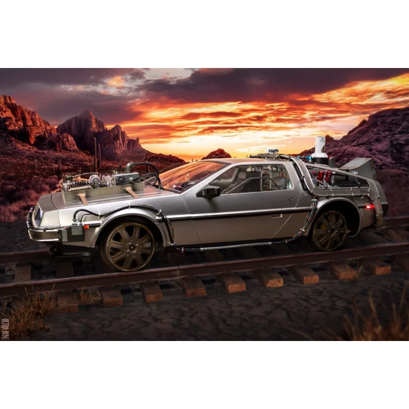 Hot Toys MMS738 Retour vers le Futur 3 III Collectible Véhicule 1/6 DeLorean Time Machine 72cm