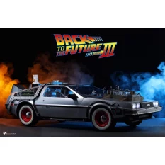 Hot Toys MMS738 Retour vers le Futur 3 III Collectible Véhicule 1/6 DeLorean Time Machine 72cm