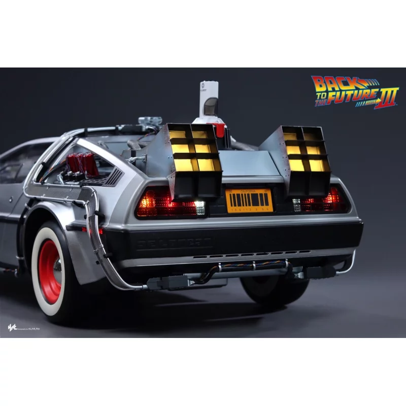 Hot Toys MMS738 Retour vers le Futur 3 III Collectible Véhicule 1/6 DeLorean Time Machine 72cm