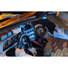 Hot Toys MMS738 Retour vers le Futur 3 III Collectible Véhicule 1/6 DeLorean Time Machine 72cm