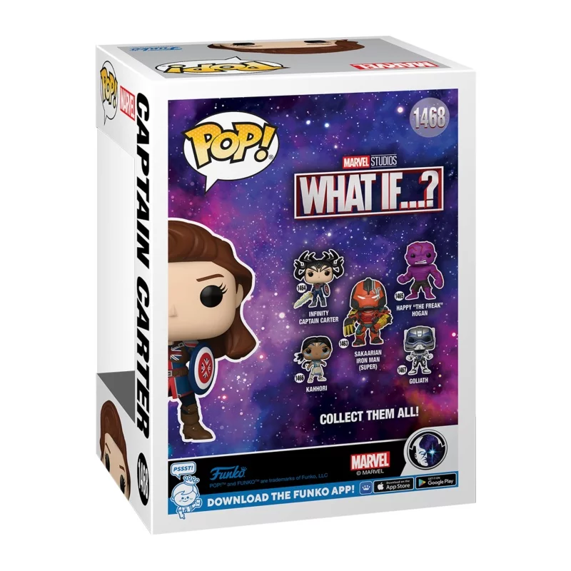 What If POP! Marvel Captain Carter Exclusive Figure 10cm N°1468