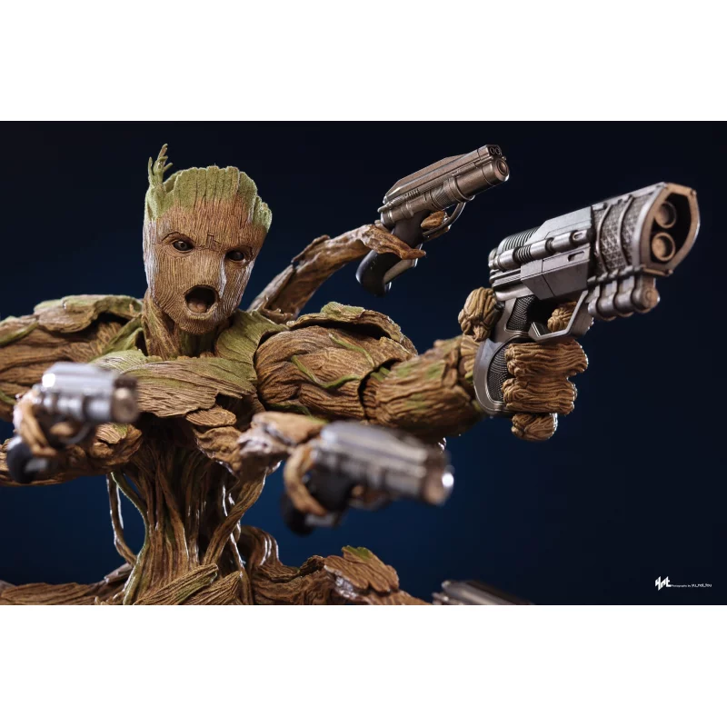 Hot Toys MMS707 Les Gardiens de la Galaxie Vol. 3 Collectible Action Figure 1/6 Groot (Deluxe Version) 32cm