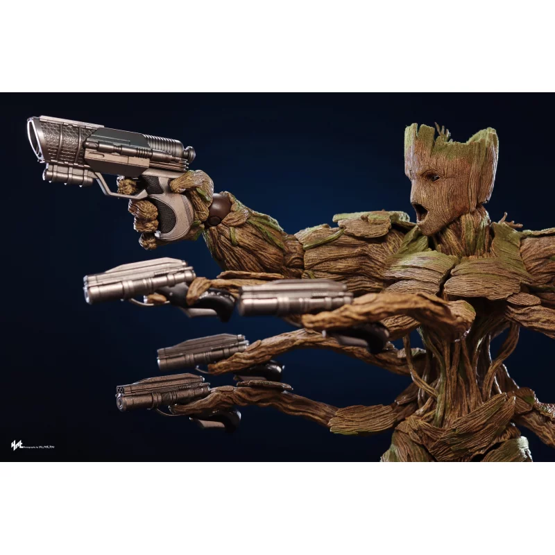 Hot Toys MMS707 Les Gardiens de la Galaxie Vol. 3 Collectible Action Figure 1/6 Groot (Deluxe Version) 32cm