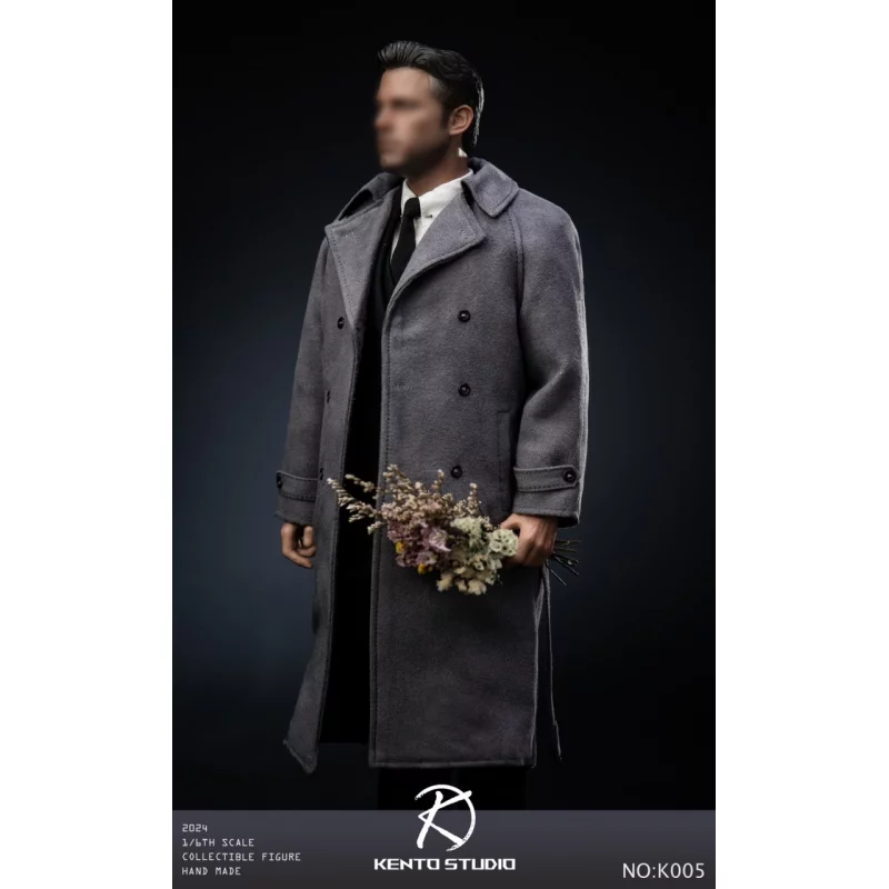 Clothing Set &amp; Body 1/6 Grey coat set Men&#039;s Suit Kento Studio KS-K005