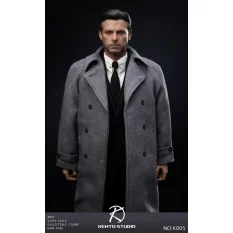Clothing Set & Body 1/6 Grey coat set Men's Suit Kento Studio KS-K005