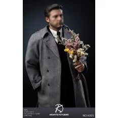 Clothing Set & Body 1/6 Grey coat set Men's Suit Kento Studio KS-K005