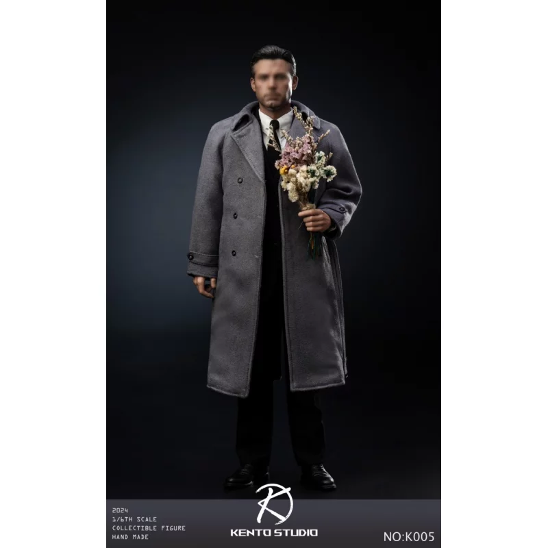 Clothing Set &amp; Body 1/6 Grey coat set Men&#039;s Suit Kento Studio KS-K005