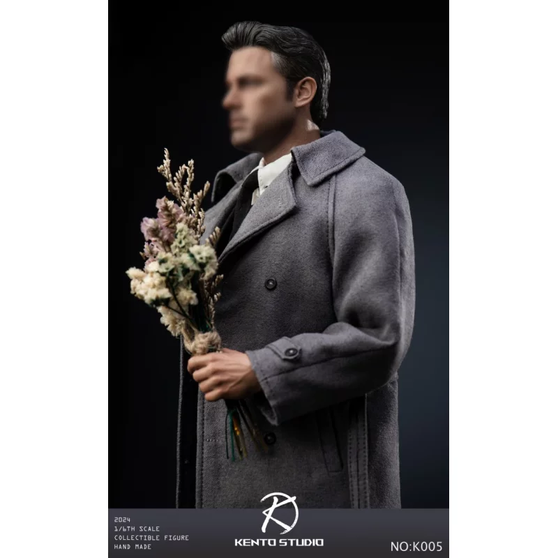 Clothing Set &amp; Body 1/6 Grey coat set Men&#039;s Suit Kento Studio KS-K005