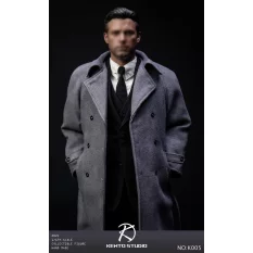 Clothing Set & Body 1/6 Grey coat set Men's Suit Kento Studio KS-K005