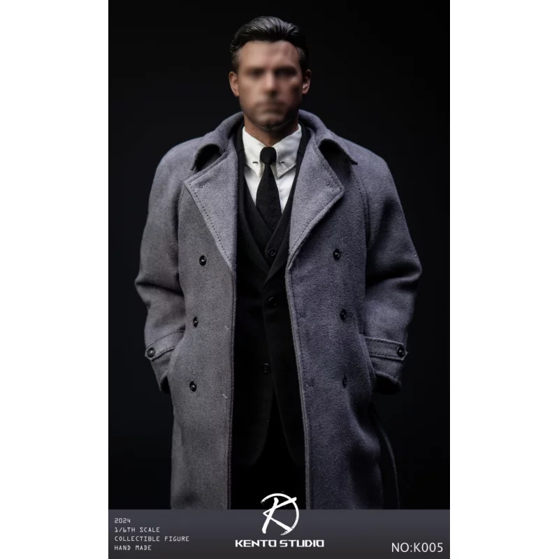 Clothing Set &amp; Body 1/6 Grey coat set Men&#039;s Suit Kento Studio KS-K005