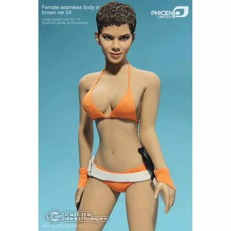 Phicen PLLB2014-28 Female seamless body in brown/large bust size